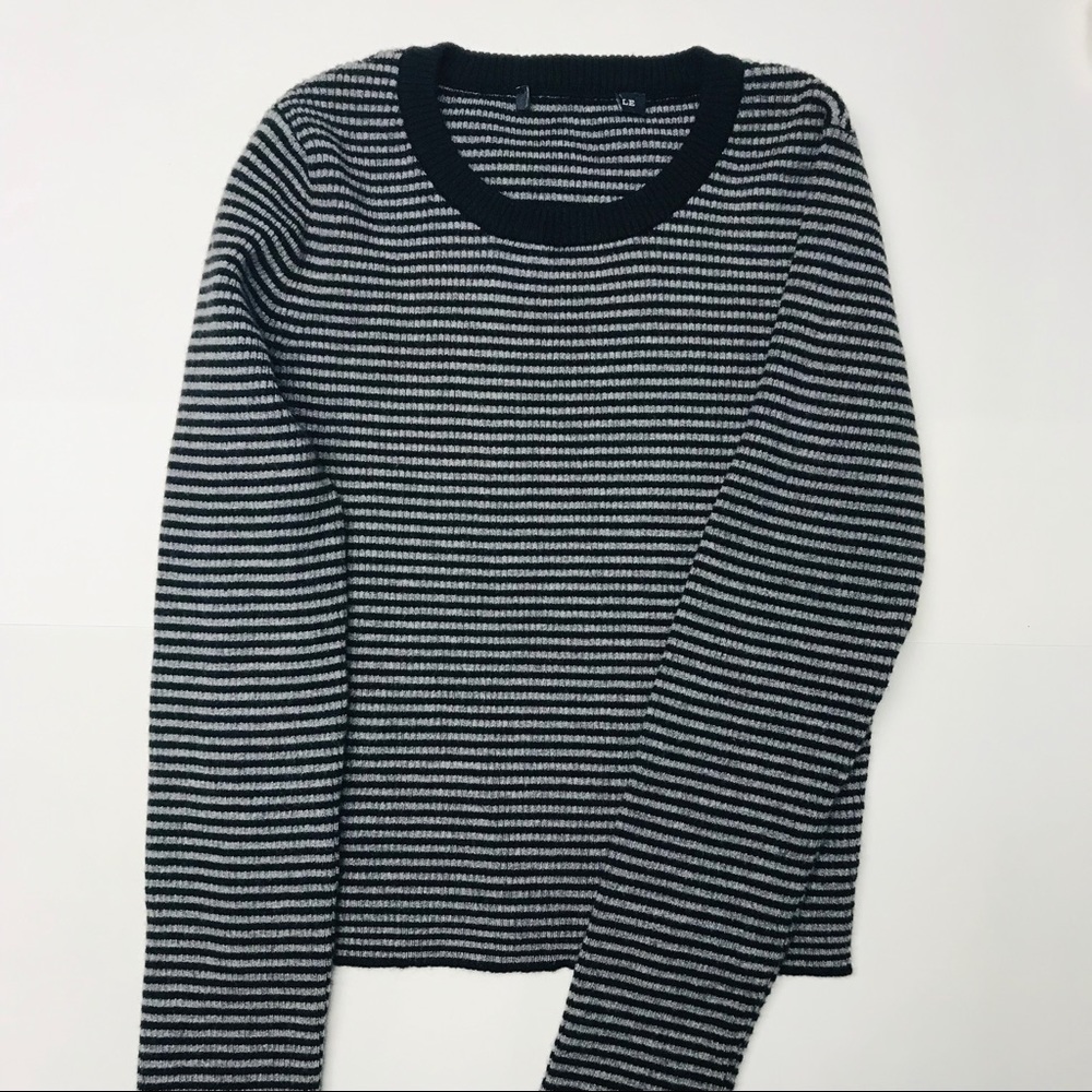 American Eagle Striped Crop Sweater